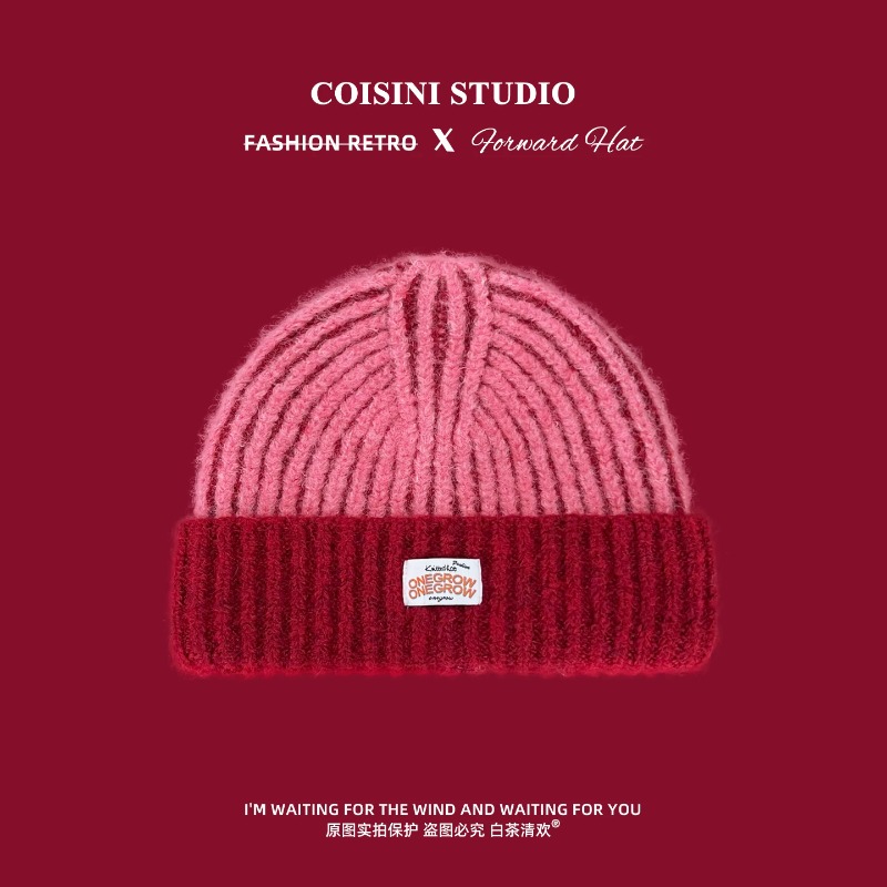 Women Striped Fuzzy Knit Beani - đánh giá và giá Beanie Cuffed Knit