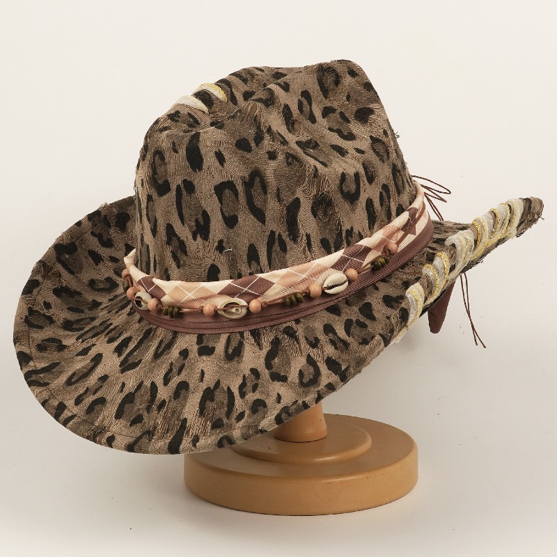 Leopard Print Western Cowboy H - đánh giá và giá Cowboy Hat Straw